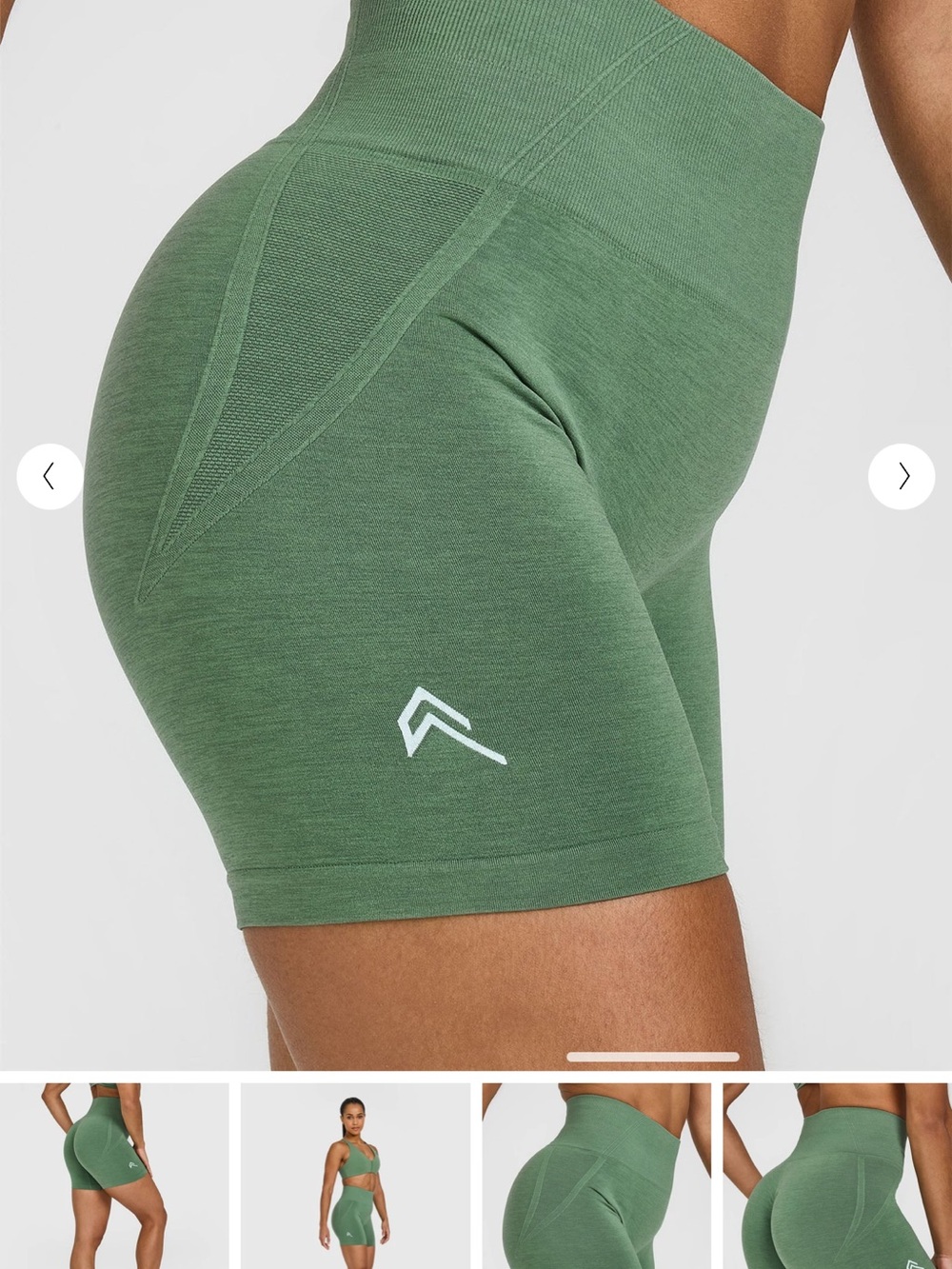Oner Active Emerald Green High-Waist effortless Shorts